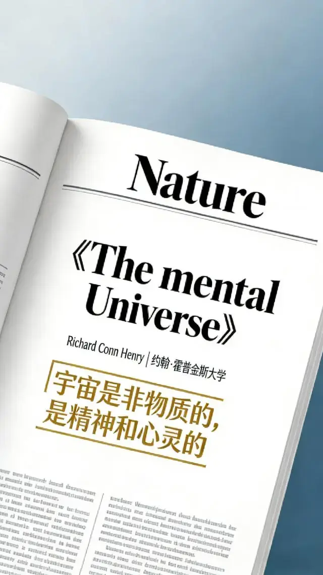 别再信“物质决定意识”了！《Nature》顶刊实锤：宇宙是精神的