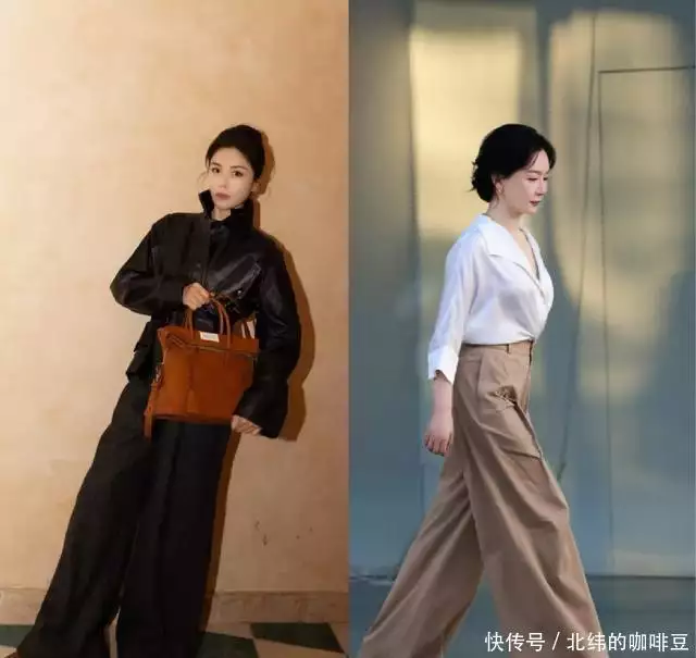 “阔腿裤”下面一定别配运动鞋！学陈数、刘涛这样搭，时髦又显高