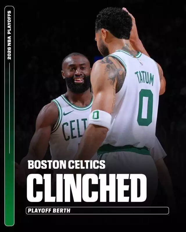 塔图姆砍复出首个30+ 绿军连续第12年闯进季后赛